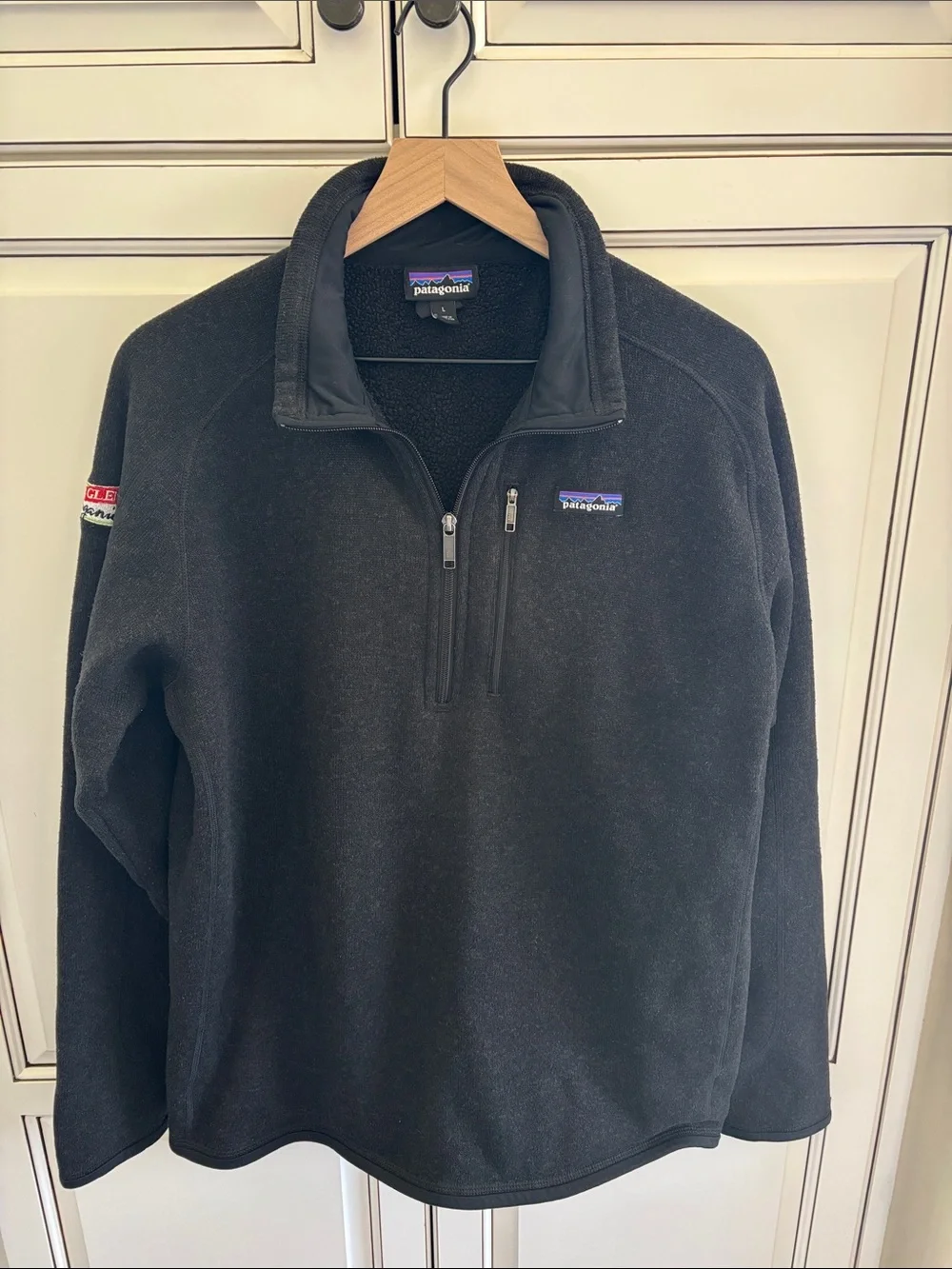 Patagonia Better Sweater 1/4 Zip 25522 Comfort Outdoors Black Mens Large